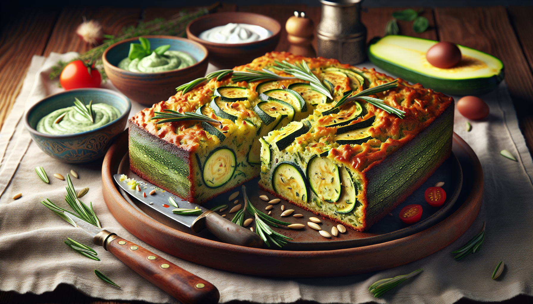 torta salata con zucchine